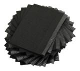 Art Noir® Patient Bibs, Lap Cloths, Black Black Bib Stack