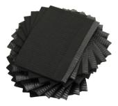 Adenna® Patient Bibs Lap Cloths - Black Black Bib Stack