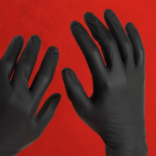 Art Noir® Night Angel® Nitrile Powder-Free Exam Gloves, 10x90, Black, 4 mil - XL NGL22