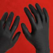 Art Noir® Night Angel® Nitrile Exam Gloves, Powder Free, 10x100, Black, 4 mil - XS NGL22