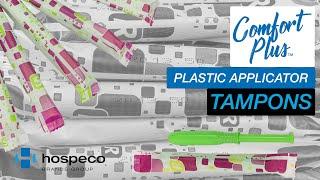 Comfort Plus Plastic Applicator Tampons, Bulk Pack