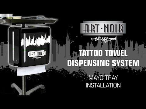 Art Noir Tattoo Towel Dispensing System | Mayo Tray Installation