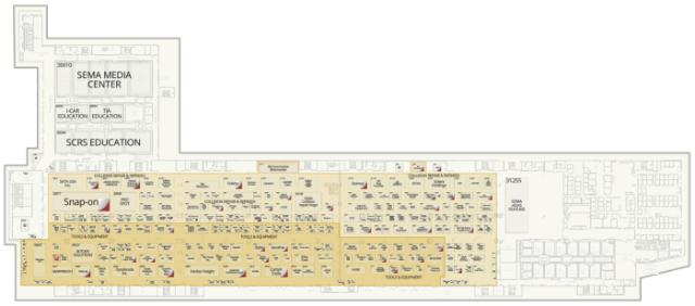 SEMA 2025 floor plan