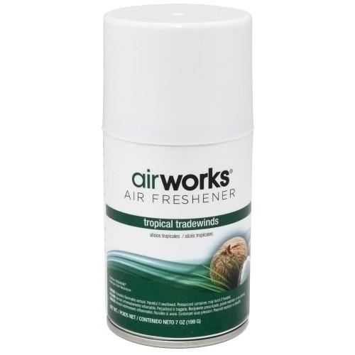 Hospeco® AirWorks® Metered Aerosol Air Freshener, 12/cs, Tropical Tradewinds 07908
