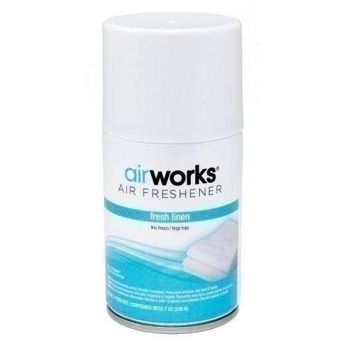 Hospeco® AirWorks® Metered Aerosol Air Freshener, 12/cs, Fresh Linen 07918