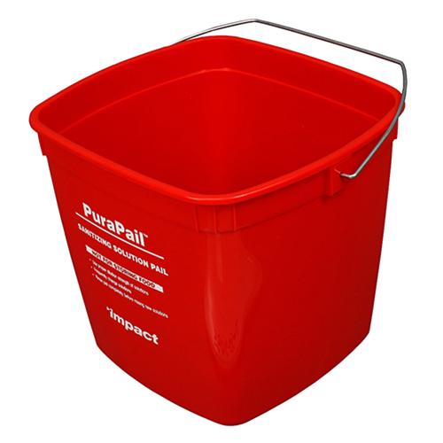 PuraPail™ Utility Bucket 6 Quart Red Sanitizing 5506 6S