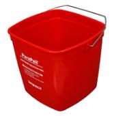 PuraPail™ Utility Bucket 6 Quart Red Sanitizing 5506-6S