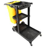 Janitor's Cart w/ 25-Gallon Yellow Vinyl Bag 6850 C1R0