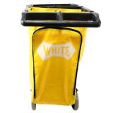 Janitor's Cart w/ 25-Gallon Yellow Vinyl Bag 6850 C7C0