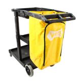Janitor's Cart w/ 25-Gallon Yellow Vinyl Bag 6850 C7L0