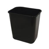 Soft-Sided Plastic 28 Quart Wastebasket No Pinch'm™ - Black 7702-5