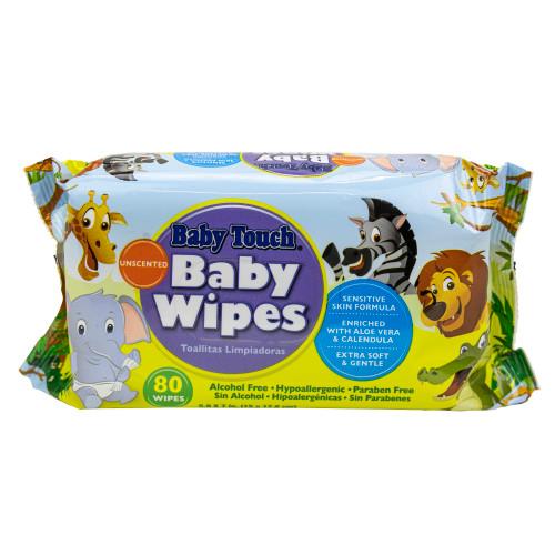 Baby Touch® Unscented Baby Wipes, 80/pk - 24 pks/cs 82 2803