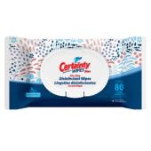 Certainty® Plus Disinfectant Wipes Flat Pack, 8” x 6”, 80 Wipes/Flat Pack, 12 Flat Packs/Case 91280