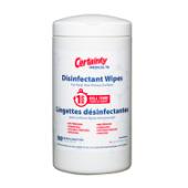 Certainty® Medical TB Disinfectant Wipes Canister, 6.4” x 6.5”, 160 Wipes/Canister, 6 Canisters/Case 96160
