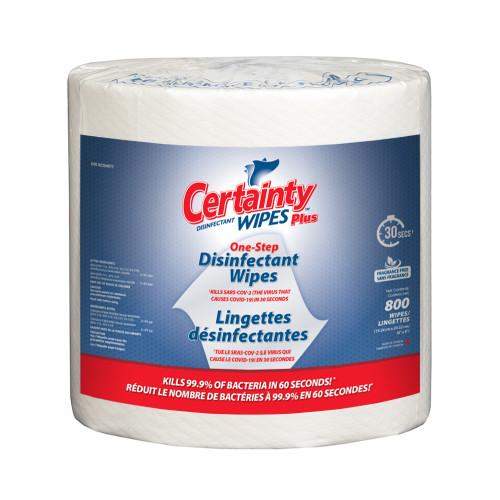 Certainty® Plus Disinfectant Wipes Large Roll 800 RL, 2RL/CS 99000