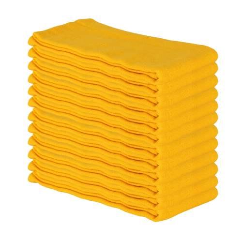Yellow Absorbent Huck Towel 12 Pack ABSBNT YELW