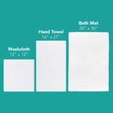 Admiral Washcloth 12x12 White (NEW) ADMIRAL WASH 3