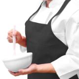 Mariposa Bib Apron 33x30 Black APRN B SPUN 2
