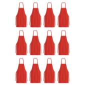 Red Spun Poly Bib Aprons APRN-R-SPUN
