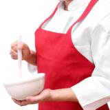 Mariposa Bib Apron 33x30 Red APRN R SPUN 4