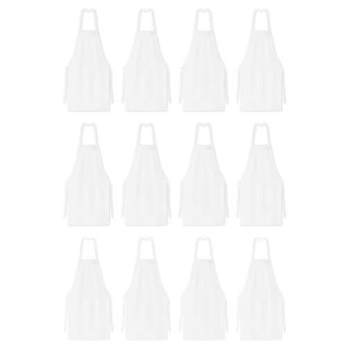 Mariposa Bib Apron 33x30 White APRN W SPUN