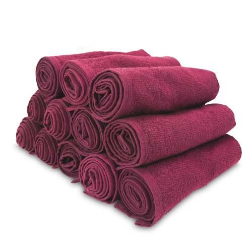 16x28 3LB Bleach Safe Burgundy Salon Towels BB 1628 3BUR