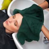 16x28 3LB Bleach Safe Hunter Green Salon Towels BB 1628 3HUN 5