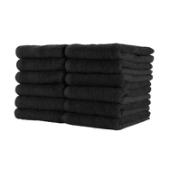 16x27 2.5LB Bleach Safe Black Salon Towels BBJ-1627-2.5BLK