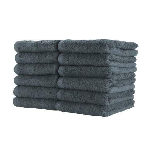 Cotton Jr. Salon Towel 16x27 Charcoal BBJ 1627 2.5CHA