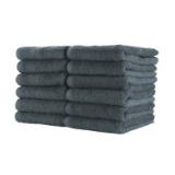 Cotton Jr. Salon Towel 16x27 Charcoal BBJ 1627 2.5CHA
