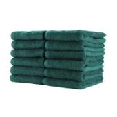 16x27 2.5LB Bleach Safe Hunter Green Salon Towels BBJ-1627-2.5HUN