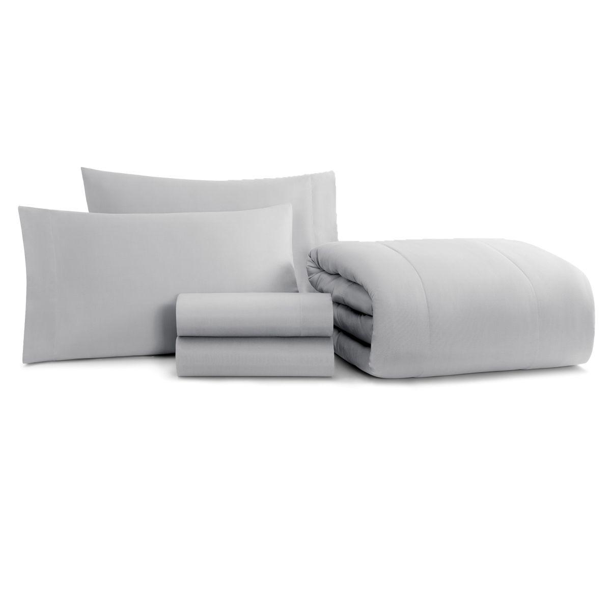 5PC BED IN A BAG TWIN GREY 66X BIAB TW GY