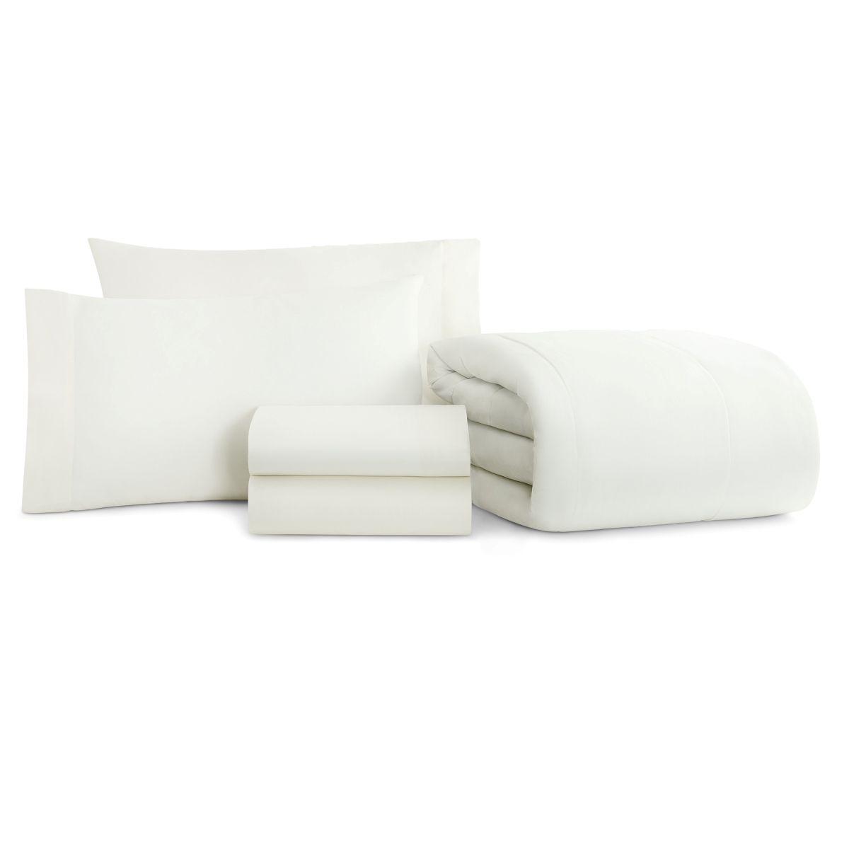 5PC BED IN A BAG TWIN WHITE 66 BIAB TW WH