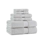 Aston & Arden Egyptian Cotton 6-Piece Bath Towel Set - Light Grey BSET-EGYPSAN-6PK-LGY