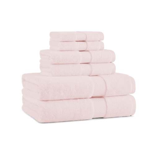 6 PC BATH SET - EGYPTAIN COTTO BSET EGYPSAN 6PK PNK