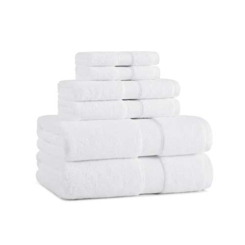 6 PC BATH SET - EGYPTAIN COTTO BSET EGYPSAN 6PK WHT