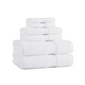 6 PC BATH SET - EGYPTAIN COTTO BSET-EGYPSAN-6PK-WHT