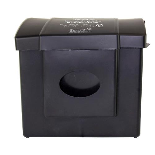 Scensibles® Combination Receptacle Dispenser, Black Plastic, 11.5