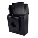 Scensibles® Combination Receptacle Dispenser, Black Plastic, 11.5