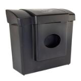 Scensibles® Combination Receptacle Dispenser, Black Plastic, 11.5