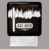 TB ART NOIR DRY WIPER INTERFOLD WALL DISPENSER, SMOKE 1/C D TBDWIWS2