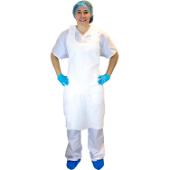 Safety Zone® Polyethylene Aprons, White, 28