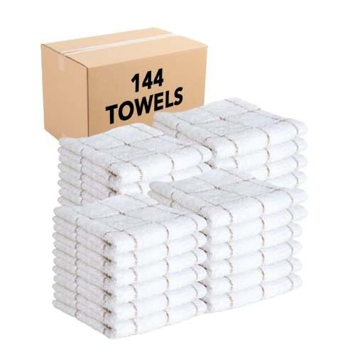 DISH CLOTH TAN CHECK 12DZ/CTN DISH TAN CS