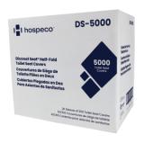 Hospeco® Discreet Seat® Toilet Seat Covers, 250/pk - 20 pks/cs, Half Fold DS 5000 4