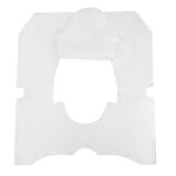 Hospeco® Evogen® Toilet Seat Covers, Half-Fold, White, 125/pk - 24 pk/cs EVNT 3125