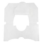 Hospeco® Evogen® Toilet Seat Covers, Half-Fold, White, 125/pk - 24 pk/cs EVNT-3125