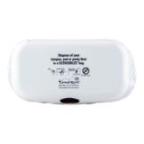 Hospeco® Evogen® No-Touch Combination Waste Receptacle, White, ABS Plastic, 1/ea - 6 ea/cs EVNT CWR 7