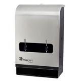 Hospeco® Evogen® Mini No-Touch Dual Menstrual Care Product Dispenser, Stainless Steel/Black, 1/ea EVNT4 SB
