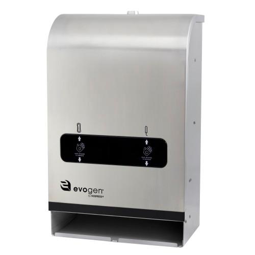 Hospeco® Evogen® Mini No-Touch Dual Menstrual Care Product Dispenser, Stainless Steel, 1/ea EVNT4 SS