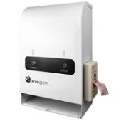 Hospeco® Evogen® Mini No-Touch Dual Menstrual Care Product Dispenser, 1/ea - White Metal EVNT4